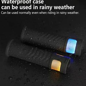 Puños de Manillar de Bicicleta de Silicona Suave BUCKLOS con Interruptor Táctil de Luz <span class=keywords><strong>LED</strong></span>, Puños de Bicicleta de Montaña Antideslizantes, Cubierta de Manillar de Bicicleta de Carretera - Product Image 4