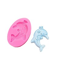 Moule à gâteau en silicone en forme de coquillage marin, de conque et de baleine, pour la décoration de mousse au chocolat, résine, démoulage facile, résistant à la chaleur, compatible four