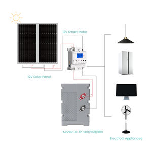 12V 300Ah LiFePO4 lityum iyon batarya güneş enerjisi sistemi kapalı ızgara pil güneş enerjisi sistemi ev kullanımı fabrika doğrudan toptan - Product Image 5