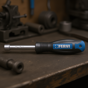 Fervi <b>Socket</b> Wrench 10mm Cr-V Steel Handle For Precision Mechanical Use - Product Image 3