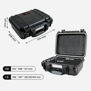 Estuche Rígido de Plástico con Espuma, Estuche Protector Impermeable IP67 para Drones, Cámaras, Relojes, Teléfonos, Caja de Herramientas - Product Image 2