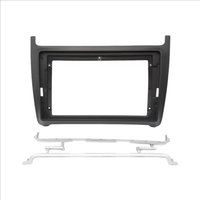 Kit de façade d'autoradio 2 DIN 9 pouces pour VW Volkswagen Polo 2011-2016, compatible grand écran, avec cadre de garniture de tableau de bord