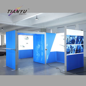 Stand d'exposition personnalisé 10x10 avec éclairage pour événements, affiches, présentoirs, stand de salon professionnel 7x7, bloc de stand de foire commerciale - Product Image 4