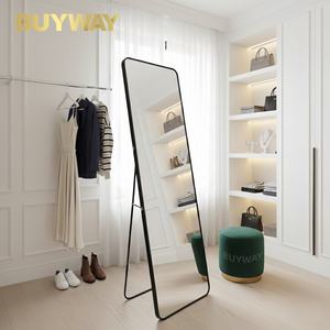 Gran Casa Gigante Decorativa Gran Oro Largo Enorme Marco de Metal <span class=keywords><strong>Cuerpo</strong></span> <span class=keywords><strong>Entero</strong></span> Tamaño Completo De Pie <span class=keywords><strong>Espejo</strong></span> De Piso De Longitud Completa <span class=keywords><strong>Con</strong></span> <span class=keywords><strong>Soporte</strong></span> - Product Image 5