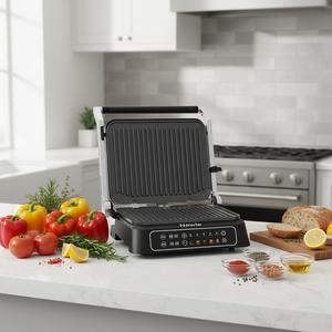 Nueva Tostadora de 4 Rebanadas con Rotación de 180 Grados, Revestimiento Antiadherente, Parrilla Eléctrica Interior sin Humo, Comercial, con Termostato, Directo de Fábrica - Product Image 6