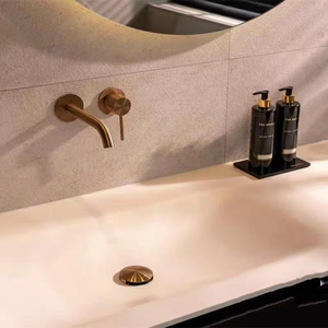 Rubinetto per lavabo a incasso <span class=keywords><strong>GESSI</strong></span> Italia con valvola in ceramica, interamente in rame, acqua calda/fredda, stile nordico - Product Image 4