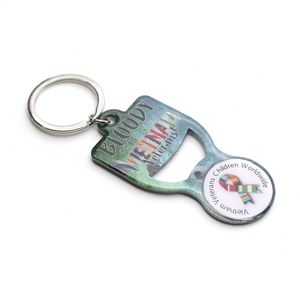 Llavero abridor de botellas con chip, para promoción, económico, con logo impreso, epoxi, removedor de clavijas de carrito de compras - Product Image 6