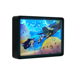 Lãng mạn Đàn Piano tưởng tượng Giấy cắt hộp Đèn LED Đèn Trang chủ trang trí <span class=keywords><strong>3D</strong></span> bóng đèn LED ánh sáng ban đêm cho món quà giáng sinh - Product Image 6