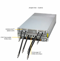 Serveur SuperServer 4u SYS-421GE-NBRT-LCC HGX B200 8-GPU avec composants préconfigurés, version Gold Series