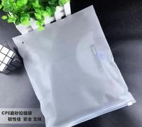 Sac en plastique LDPE recyclable à fermeture éclair noir personnalisé pour l'emballage de vêtements volumineux, sous-vêtements, fourrure, poche
