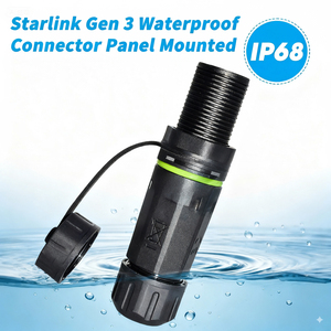Vente en gros Starlink V3 connecteur adaptateur Ethernet IP68 étanche CAT6A <span class=keywords><strong>RJ45</strong></span> traversée pour installation d'antenne parabolique - Product Image 2