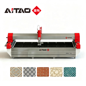 Machine de découpe à jet d'eau CNC 5 axes Aitao 4020 avec moteur et roulement certifiés ISO9001 CE, 380V/220V, précision de 0,1 mm - Product Image 1