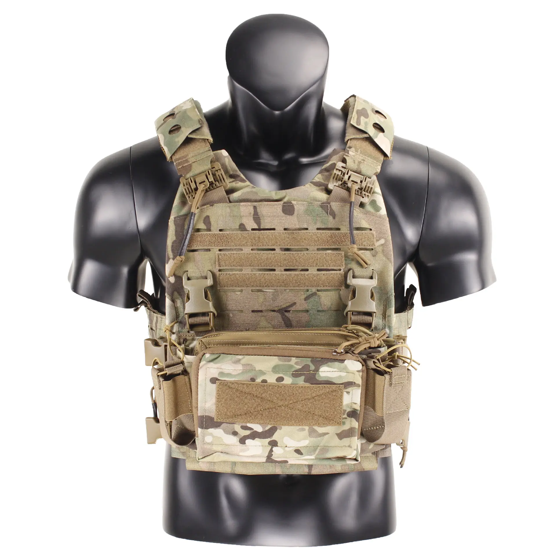 Liberación rápida 1000D Durable Equipo táctico Entrenamiento Tactico Plate Carrier Laser Cut Tactical Armor Vest