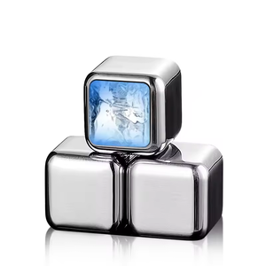 Piedras de Whisky Reutilizables Cuadradas de Acero Inoxidable Plateado, Cubitos de Hielo para Whisky 18/10 para España <span class=keywords><strong>Nikka</strong></span> - Product Image 6