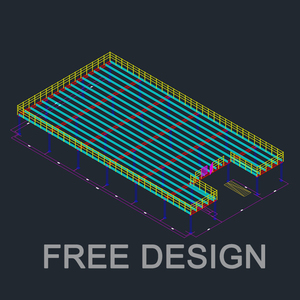 OEM/ODM, venta al por mayor, unidades de estanterías de entresuelo industriales personalizadas, elevan escaleras de almacén con estantes de apilamiento personalizables - Product Image 6