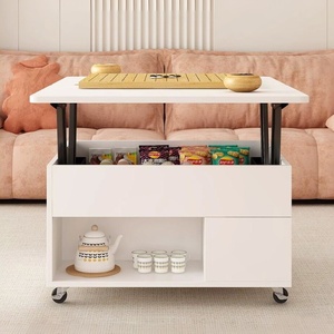 Mesa de <span class=keywords><strong>Centro</strong></span> Moderna Nórdica de Lujo con Gran Espacio de Almacenamiento, Móvil, con Certificación CE de la UE, para Hoteles, Apartamentos, Villas Familiares, etc. - Product Image 4