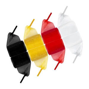 Yrunfeety lacci per scarpe piatti in Chiffon trasparente largo 4CM lacci per scarpe bianchi per donna lacci per scarpe sneakers <span class=keywords><strong>18</strong></span> colori - Product Image 5