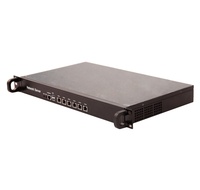 Dual Core ATOM D525 6LAN Pare-Feu Mini PC 8 GO DDR3L 64G SSD W 7 / w 10/réseau Linux Industriel de Sécurité Mini PC