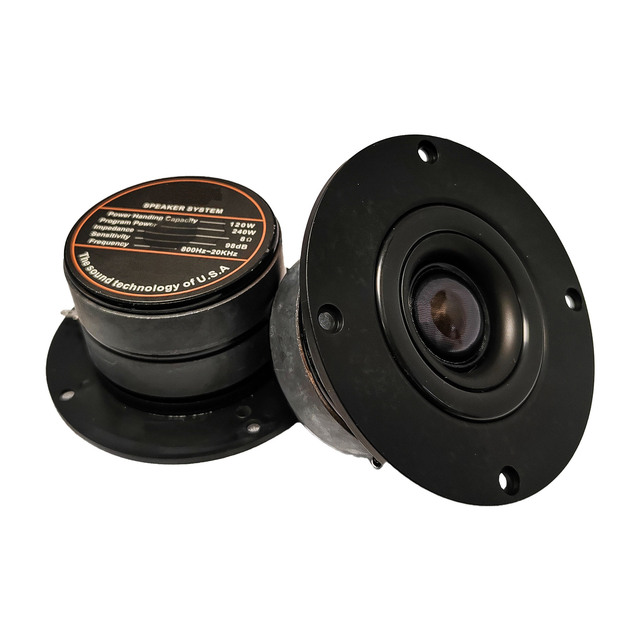 4-Inch Silk Dome Tweeter Unit 8Ω 120W HiFi Home Audio Speaker High Performance Speakers for Home Entertainment