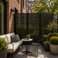 Panneaux de séparation d'intimité personnalisés pour terrasse extérieure, cloison décorative résistante aux intempéries en composite WPC, vente en gros