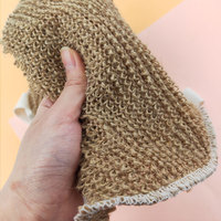Sac d'emballage personnalisé avec logo, vente en gros du fabricant, brosse corporelle en chanvre écologique pour le bain exfoliant
