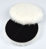 Disque de polissage pour voiture 100% laine véritable, 3-8 pouces, simple ou double face, OEM