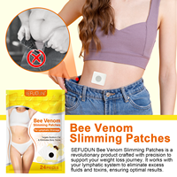 Sefudun Grossiste Patch Minceur Ventre Détox Patchs Perte de Poids Venin d'Abeille Patchs Amincissants Brûle-Graisse pour Drainage Lymphatique