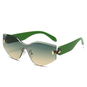 Gafas de Sol de Diseñador de Lujo a la Moda 2025, Gafas de Sol Grandes de una Sola Pieza sin Montura para Mujer, Gafas de Sol con Diseño de Serpiente - Product Image 4