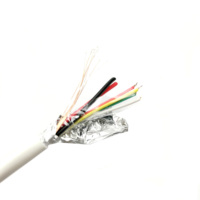 Cable de Alarma de Seguridad AITE OEM, 4 y 8 Núcleos, Conductor de Cobre de Alta Calidad, Aislamiento de PVC, Blindado con Lámina de Aluminio