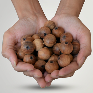 Perles de bois de santal bouddhiste marron, chapelet mala bouddha perles mala - Product Image 1