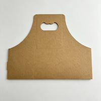 Boîte de transport pour deux bouteilles en papier kraft écologique avec impression UV et offset pour emballage cadeau de vin avec logo personnalisé