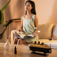 Diffuseur d'arômes ultrasonique OEM personnalisé avec logo, humidificateur d'air en forme de bateau/méduse, diffuseur d'huiles essentielles pour la maison