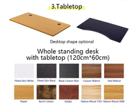 Mécanismes de hauteur de table réglable à moteur unique avec deux pieds table de bureau réglable en hauteur