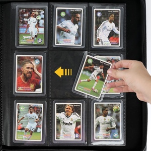 Carpeta Personalizada de Cuero PU Negro para Tarjetas Deportivas con 9 Bolsillos (9 pulgadas) y Páginas Interiores de PP, Muestra Disponible, Solo para el Transporte de Acrílicos - Product Image 5