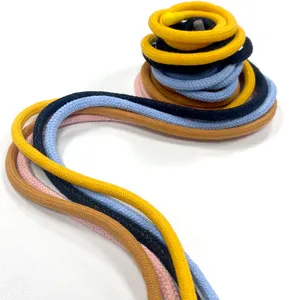 Custom Groothandel 4Mm 5Mm Gevlochten Hoodie Koord Twist Nylon Polyester Katoenen Touw Macrame Koord Voor Mand Trekkoord