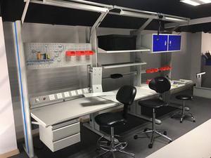 Bàn làm việc nhà xưởng chắc chắn, chống tĩnh điện, bằng kim loại - Product Image 4