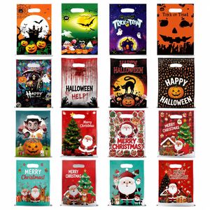 Bolsas de Regalo Decorativas de Estilo Festivo de Material PE para Halloween y Navidad, Bolsas de Mano - Product Image 1
