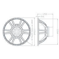 Haut-parleur de PA haut-parleur de Subwoofer de 18 pouces, ligne systèmes de boîte de son de rangée