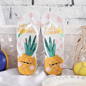 Tongs d'été pour femmes à motifs mignons, sandales de plage tendance à semelle souple, chaussures de marche simples - Product Image 3