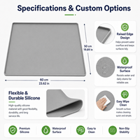 Housse de protection pour lave-linge et sèche-linge en silicone écologique, imperméable, antidérapante, carrée, classique, de qualité supérieure, fabriquée en Chine