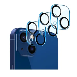 Untuk iPhone 14 Plus Pro Max Mini Semua Model dengan Kemasan Ritel Film Kaca Ponsel Pemasok Lensa Kamera 9H