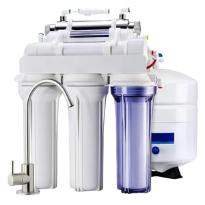 Purificateur d'eau potable par osmose inverse à 6 étages 75GPD sous l'évier, <span class=keywords><strong>filtre</strong></span> UV, utilisation domestique et hôtelière, robinet intelligent autonettoyant - Product Image 1