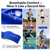 Sangle rotulienne de soutien du genou réglable en silicone antidérapante à compression pour la course, le football, le badminton, la randonnée et la corde à sauter