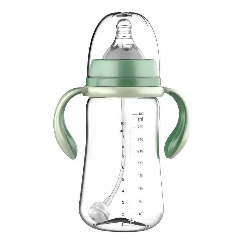 Tùy chỉnh sinh thái thân thiện BPA miễn phí sơ sinh nhựa bé sữa chai trẻ sơ sinh chai Set với trọng lực bóng rơm