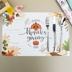 Tùy chỉnh in ấn giấy placemat dùng một lần Bảng giấy nơi Mat khách sạn nhà hàng khay placemats giấy Menu với logo - Product Image 2