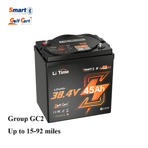 Stock <span class=keywords><strong>de</strong></span> EE. UU. 36V 45Ah 270Ah Bluetooth EV-grade Paquete <span class=keywords><strong>de</strong></span> batería para carritos <span class=keywords><strong>de</strong></span> golf G1-G16 48,07 Wh/lbs 10.368 kWh 92 millas 3456W 90A BMS - Product Image 1