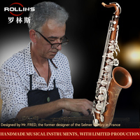 Manufacturer Wholesale Retail Professional Brass Material High Grade Woodwind Instrument X8 Tenor Saxophone