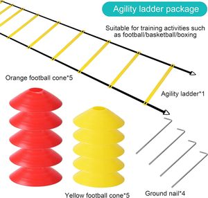 Agility <b>Ladder</b> & Speed Cones Training Set for Exercise Workout Equipment to Increase Quick Footwork - Product Image 3