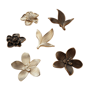 Maniglie Vintage a Petalo con Foro Singolo - Maniglie Creative in Lega di Zinco Stile Antico di Lusso in Bronzo/Ottone <span class=keywords><strong>per</strong></span> <span class=keywords><strong>Mobili</strong></span> e Cassetti - Product Image 1