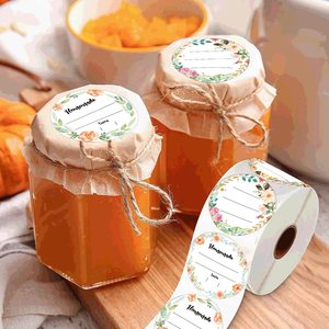 Étiquette autocollante pour bocaux Mason, motif floral aquarelle, pour marquage de date et contenu, idéale pour la cuisine et le stockage alimentaire - Product Image 4
